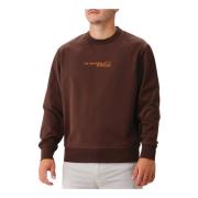 C.p. Company Metropolis Stretch Fleece Crewneck Sweatshirt Rum Raisin ...