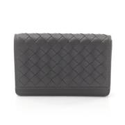 Bottega Veneta Vintage Pre-owned Laeder plnbcker Black, Dam