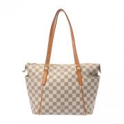 Louis Vuitton Vintage Pre-owned Tyg axelremsvskor White, Dam