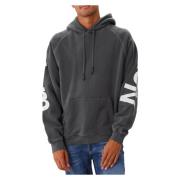 New Amsterdam Surf Association Antracit Logo Line Hoodie Gray, Herr