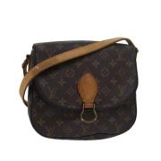 Louis Vuitton Vintage Pre-owned Canvas axelremsvskor Brown, Dam