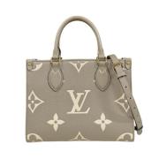 Louis Vuitton Vintage Pre-owned Canvas handvskor Beige, Dam