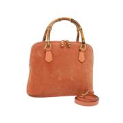 Gucci Vintage Pre-owned Mocka handvskor Orange, Dam