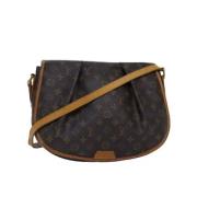 Louis Vuitton Vintage Pre-owned Canvas axelremsvskor Brown, Dam