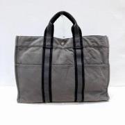 Hermès Vintage Pre-owned Canvas totevskor Gray, Dam