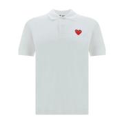 Comme des Garçons Klassisk Polo Tröja för Män White, Herr