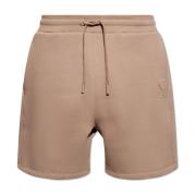 Ami Paris Shorts med logotyp Brown, Herr