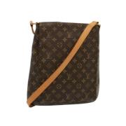 Louis Vuitton Vintage Pre-owned Canvas axelremsvskor Brown, Dam