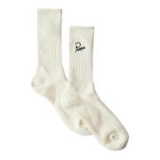 by Parra Klassiska Logo Broderade Premium Strumpor White, Herr