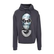 IH NOM UH NIT Petal Mask Hoodie Gray, Herr