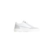 Mason Garments Läder Sneaker med Unik Design White, Herr