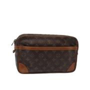 Louis Vuitton Vintage Pre-owned Canvas kuvertvskor Brown, Dam