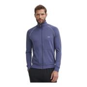 Hugo Boss Stretch Bomull Dragkedja Jacka - Blå Blue, Herr