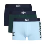 Lacoste 3-Pack Stretch Bomullsboxers - Multifärgad Multicolor, Herr