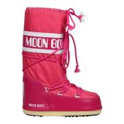 Moon Boot Nylon Snö stövlar Termisk design Red, Dam