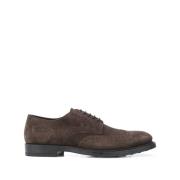 Tod's Blå Mocka Oxford Skor Brown, Herr