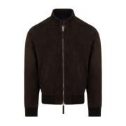 The Jack Leathers Brun Läderjacka Modell Elvis 86 Brown, Herr