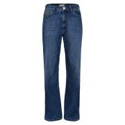 DNM Pure Retro-chic wide leg jeans Blue, Dam