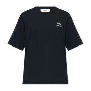 Ami Paris T-shirt med logotyp Black, Dam