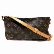 Louis Vuitton Vintage Pre-owned Canvas crossbodyvskor Brown, Dam