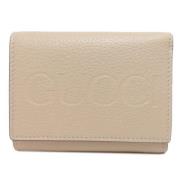 Gucci Vintage Pre-owned Laeder plnbcker Beige, Dam