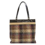 Burberry Vintage Pre-owned Canvas totevskor Brown, Dam