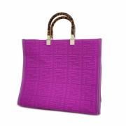 Fendi Vintage Pre-owned Bomull fendi-vskor Purple, Dam