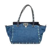 Valentino Vintage Pre-owned Laeder axelremsvskor Blue, Dam