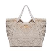 Liu Jo Snygg Shopping Tote Väska Beige, Dam