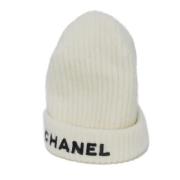 Chanel Vintage Pre-owned Tyg hattar-och-kepsar White, Dam