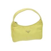 Prada Vintage Pre-owned Nylon prada-vskor Yellow, Dam