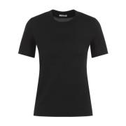 Moncler Svart T-shirt för kvinnor Black, Dam