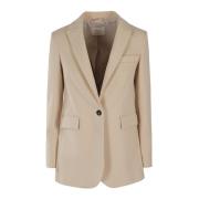 Circolo 1901 Casual Blazer Sweatshirt Beige, Dam