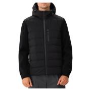 Woolrich Svart Hybrid Dunjacka Black, Herr