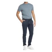 Mason's Marinblå Chino Byxor Extra Slim Blue, Herr