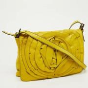 Valentino Vintage Pre-owned Laeder axelremsvskor Yellow, Dam