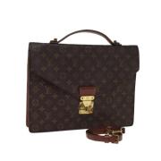 Louis Vuitton Vintage Pre-owned Canvas louis-vuitton-vskor Brown, Dam