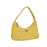 Prada Vintage Pre-owned Nylon prada-vskor Yellow, Dam