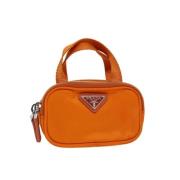 Prada Vintage Pre-owned Nylon prada-vskor Orange, Dam