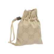 Gucci Vintage Pre-owned Canvas gucci-vskor Beige, Dam