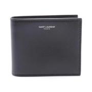 Saint Laurent Vintage Pre-owned Laeder plnbcker Black, Herr