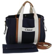 Chloé Pre-owned Pre-owned Canvas handvskor Blue, Dam