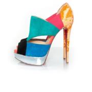 Christian Louboutin Laeder klackskor Multicolor, Dam