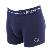 Jeckerson Stretchboxershorts med tryckt logotyp Blue, Herr