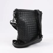 Bottega Veneta Vintage Pre-owned Laeder crossbodyvskor Black, Dam