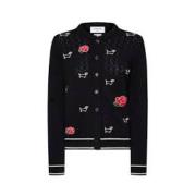 Thom Browne Stilfull Stickad Cardigan Sweater Black, Dam