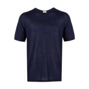 Saint Laurent Logo Broderad T-Shirt Kort Ärm Blue, Herr