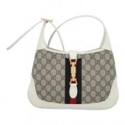 Gucci Vintage Pre-owned Laeder crossbodyvskor White, Dam