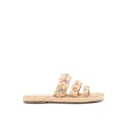 Aquazzura Plattformsandal i Naturlig Costiera Stil Beige, Dam