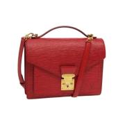 Louis Vuitton Vintage Pre-owned Laeder handvskor Red, Dam